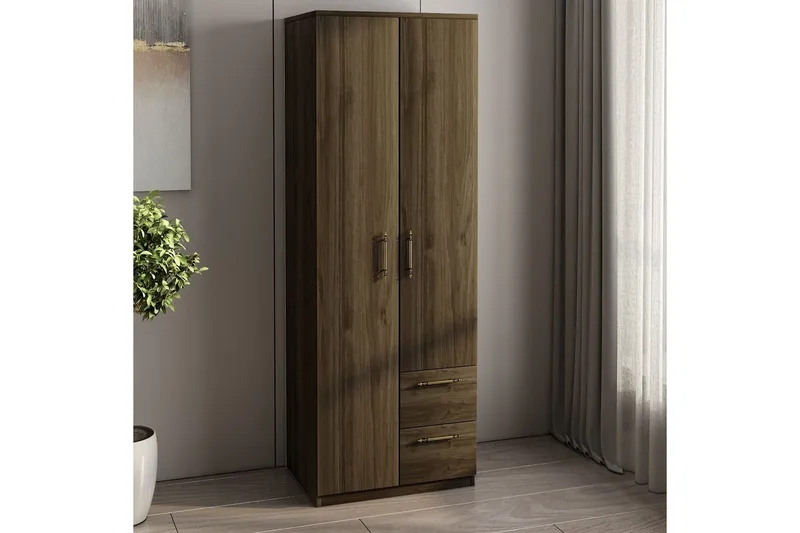 Hearst Garderobsskåp 60x171,8 cm - Valnöt - Förvaring - Skåp - Garderobsskåp