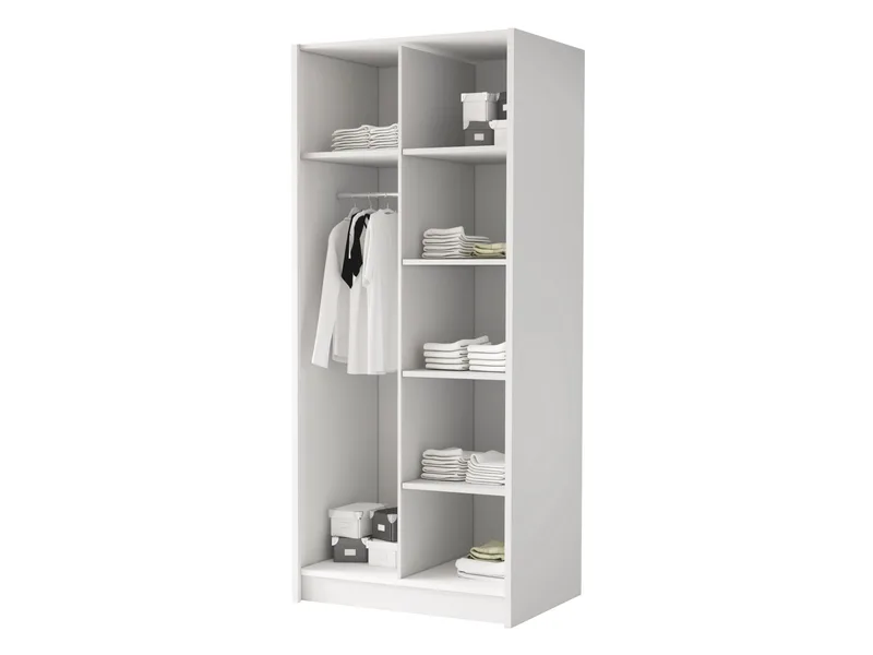 Herrljunga Garderob 100x215 cm - Brun/Guld - Förvaring - Sko- & klädförvaring - Garderober & garderobssystem