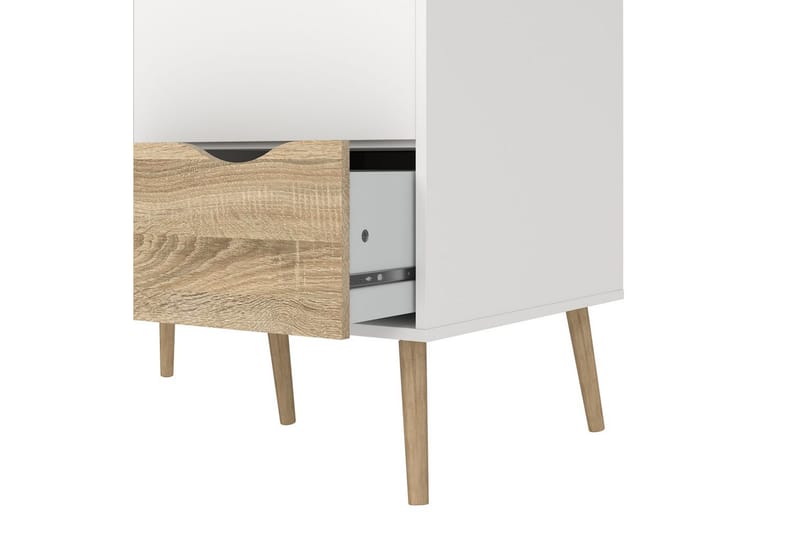 Hostafranc Garderobsskåp 98,7x200,1 cm - Vit - Förvaring - Skåp - Garderobsskåp