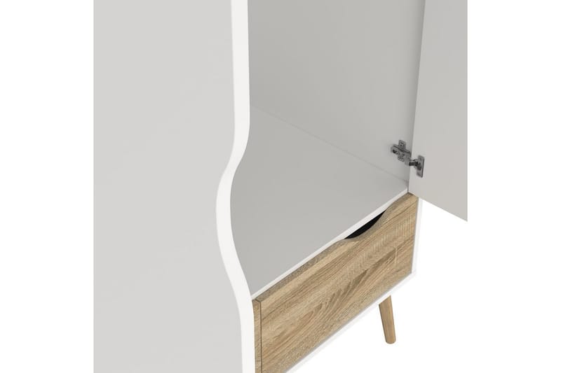 Hostafranc Garderobsskåp 98,7x200,1 cm - Vit - Förvaring - Skåp - Garderobsskåp