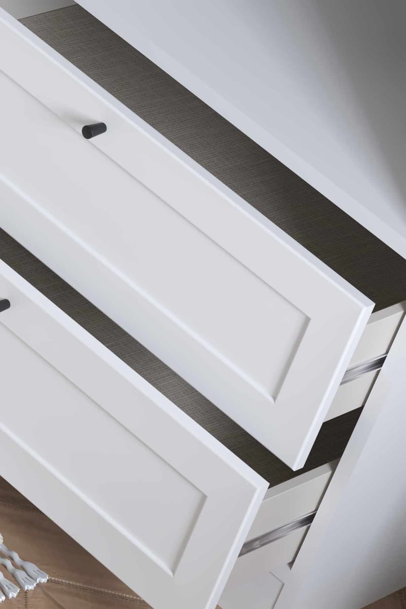 Interlaken Garderob 205x182 cm - Vit - Förvaring - Skåp - Garderobsskåp