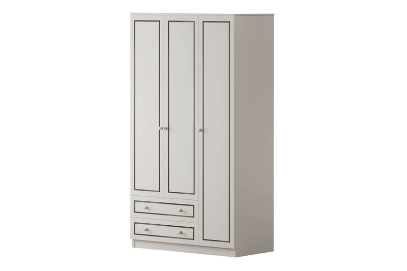 Javric Garderobsskåp 105x180 cm - Matt Vit - Förvaring - Skåp - Garderobsskåp