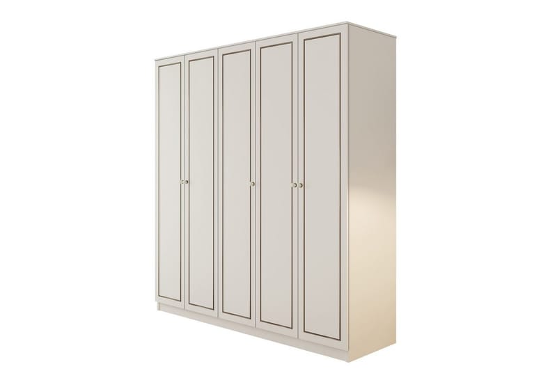 Javric Garderobsskåp 175x180 cm, Matt Vit