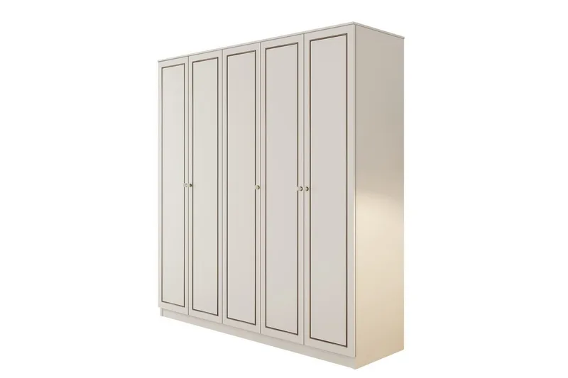 Javric Garderobsskåp 175x180 cm - Matt Vit - Förvaring - Skåp - Garderobsskåp