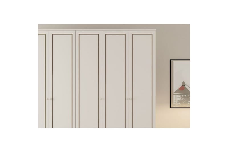 Javric Garderobsskåp 175x180 cm - Matt Vit - Förvaring - Skåp - Garderobsskåp