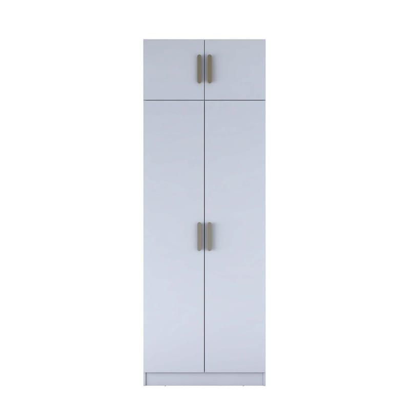 Jornes Garderob 90x255x57,5 cm - Vit - Förvaring - Skåp - Garderobsskåp