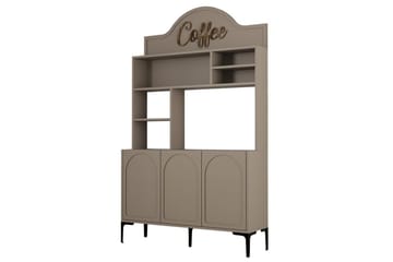 Kaffebarskåp Hazim Tre Atlas / Svart