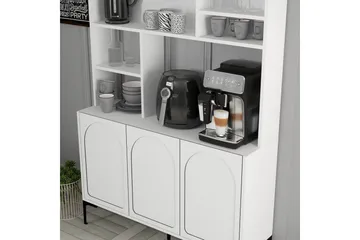 Kaffebarskåp Hazim Tre Vit / Svart - Vit / Svart - Förvaring - Skåp - Barskåp