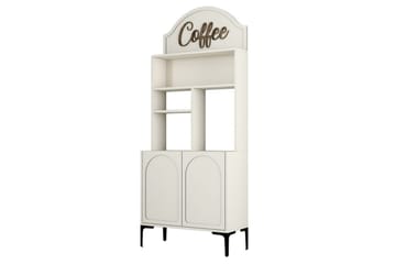 Kaffebarskåp Hazim Två Grädde / Svart