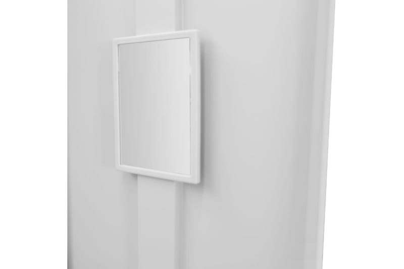 Klädskåp för omklädningsrum 38x45x180 cm - Grå - Förvaring - Skåp