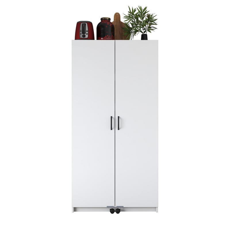 Bralen Multifunktionsskåp 90x180x42 cm - Vit - Förvaring - Skåp - Köksskåp - Högskåp