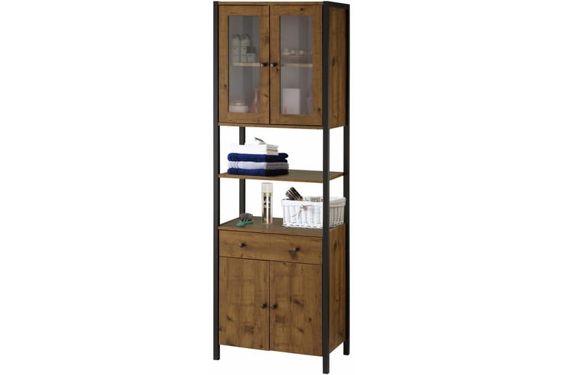 Brayden TV-skåp 60x180 cm - Brun/Svart - Förvaring - Skåp - Köksskåp - Högskåp