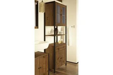 Brayden TV-skåp 60x180 cm - Brun/Svart - Förvaring - Skåp - Köksskåp - Högskåp