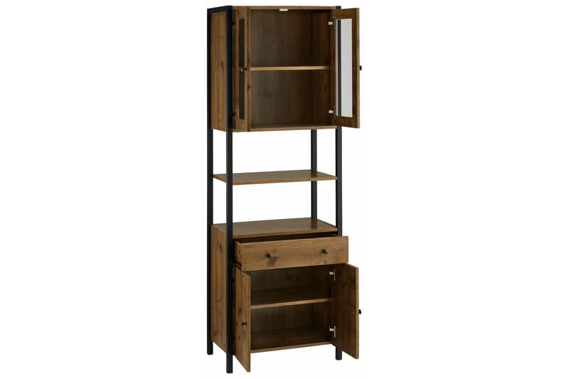 Brayden TV-skåp 60x180 cm - Brun/Svart - Förvaring - Skåp - Köksskåp - Högskåp