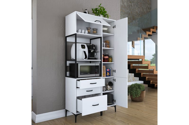 Eligius Högskåp - Vit - Förvaring - Skåp - Köksskåp - Högskåp