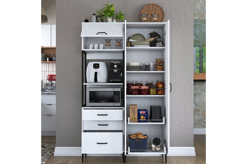 Eligius Högskåp - Vit - Förvaring - Skåp - Köksskåp - Högskåp