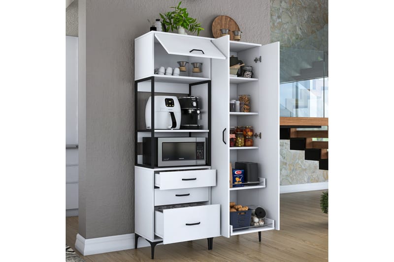 Eligius Högskåp - Vit - Förvaring - Skåp - Köksskåp - Högskåp