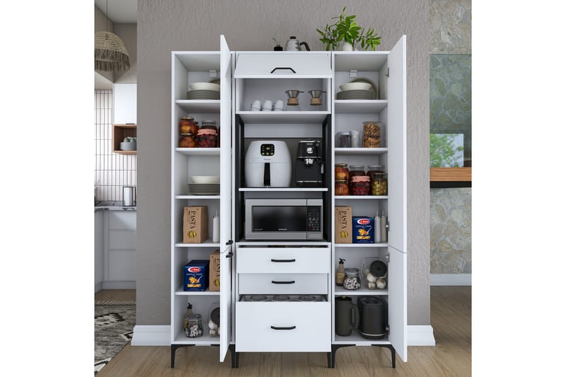 Eligius Högskåp - Vit - Förvaring - Skåp - Köksskåp - Högskåp