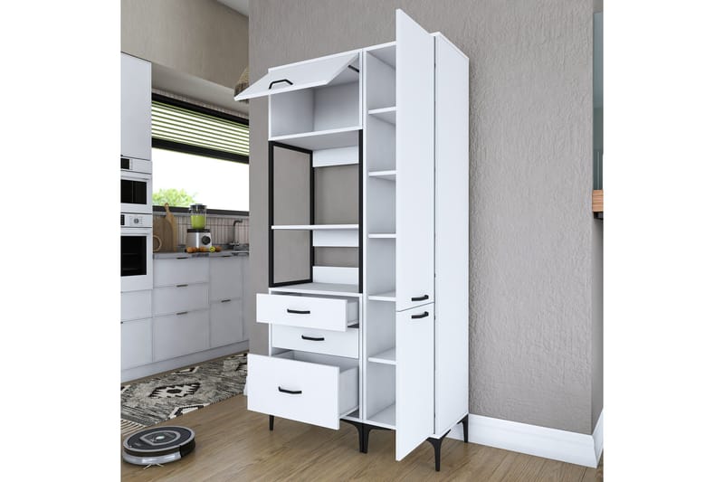 Eligius Högskåp - Vit - Förvaring - Skåp - Köksskåp - Högskåp