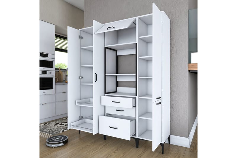 Eligius Högskåp - Vit - Förvaring - Skåp - Köksskåp - Högskåp