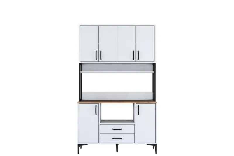 Eligius Högskåp, Vit/Valnöt