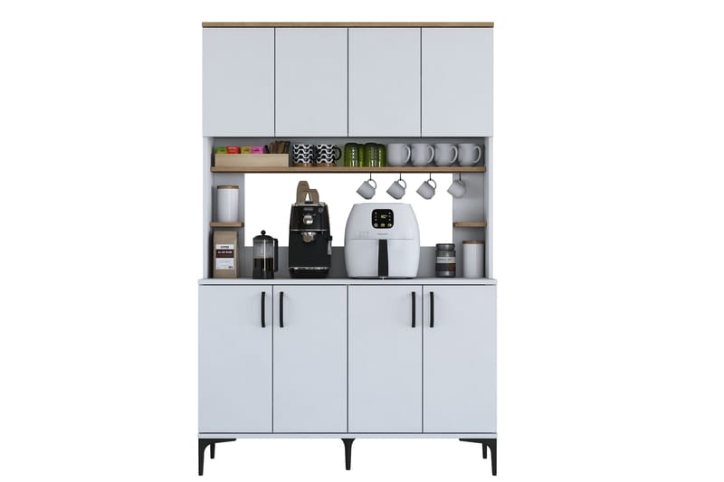 Eligius Högskåp, Vit/Valnöt