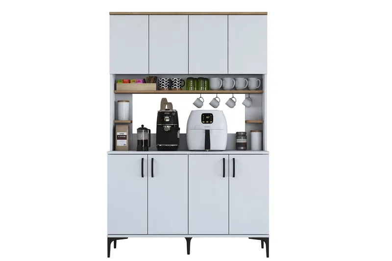 Eligius Högskåp, Vit/Valnöt