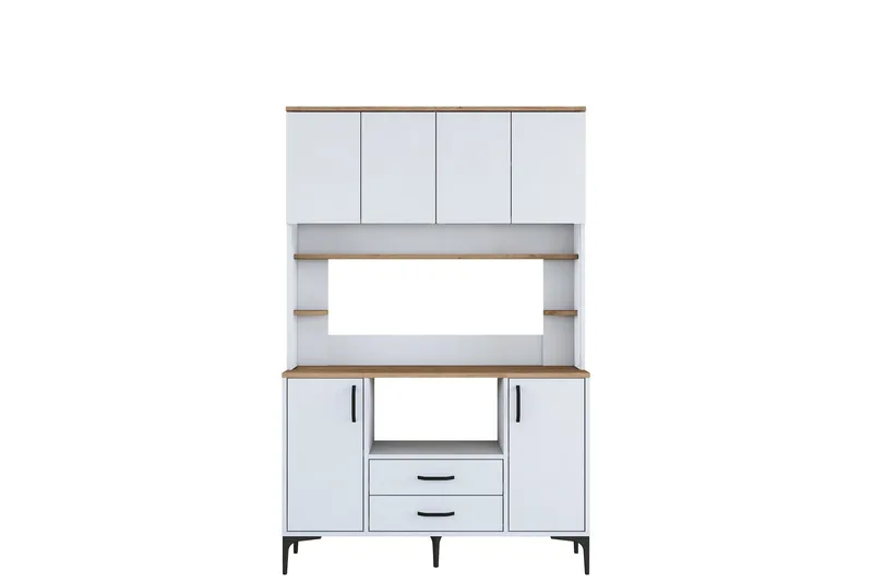 Eligius Högskåp, Vit/Valnöt