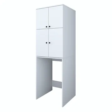 Fenvik Tvättmaskinsskåp 65x193,6x62,5 cm - Vit - Förvaring - Skåp - Köksskåp - Högskåp