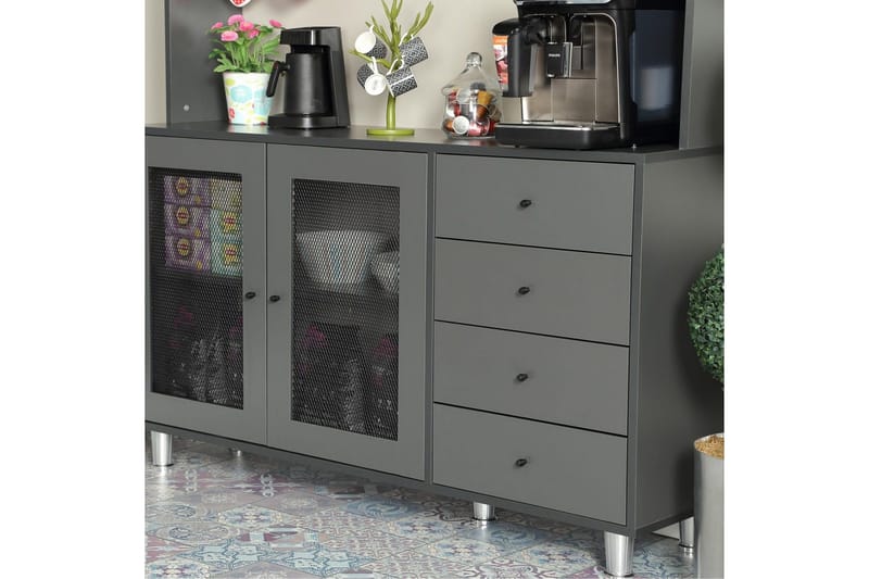 Flerfunktionsskåp Jatin Antracit - Antracit - Förvaring - Skåp - Köksskåp - Högskåp