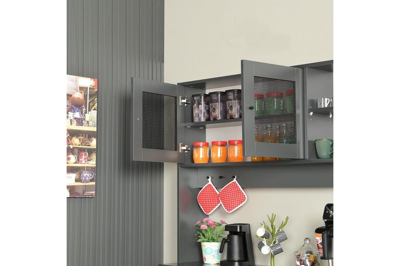 Flerfunktionsskåp Jatin Antracit - Antracit - Förvaring - Skåp - Köksskåp - Högskåp