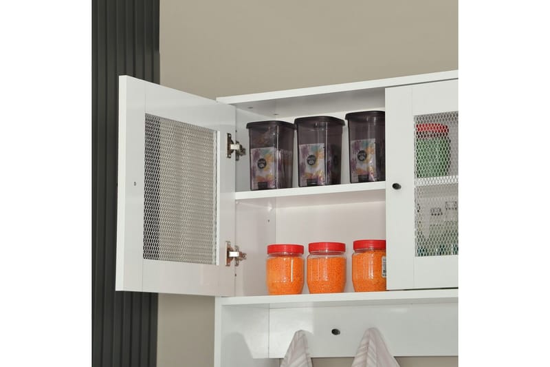Flerfunktionsskåp Jatin Vit - Vit - Förvaring - Skåp - Köksskåp - Högskåp