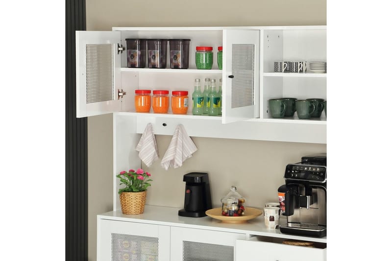 Flerfunktionsskåp Jatin Vit - Vit - Förvaring - Skåp - Köksskåp - Högskåp