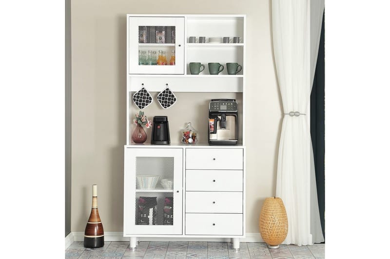 Flerfunktionsskåp Periorport Vit - Vit - Förvaring - Skåp - Köksskåp - Högskåp