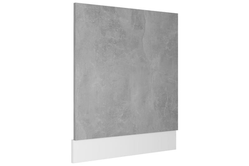 Front för diskmaskin betonggrå 59,5x3x67 cm spånskiva - Grå - Förvaring - Skåp - Köksskåp