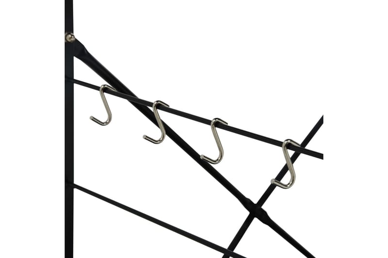 Hylla för mikrovågsugn svart 60x39,6x123 cm spånskiva - Svart - Förvaring - Skåp - Köksskåp