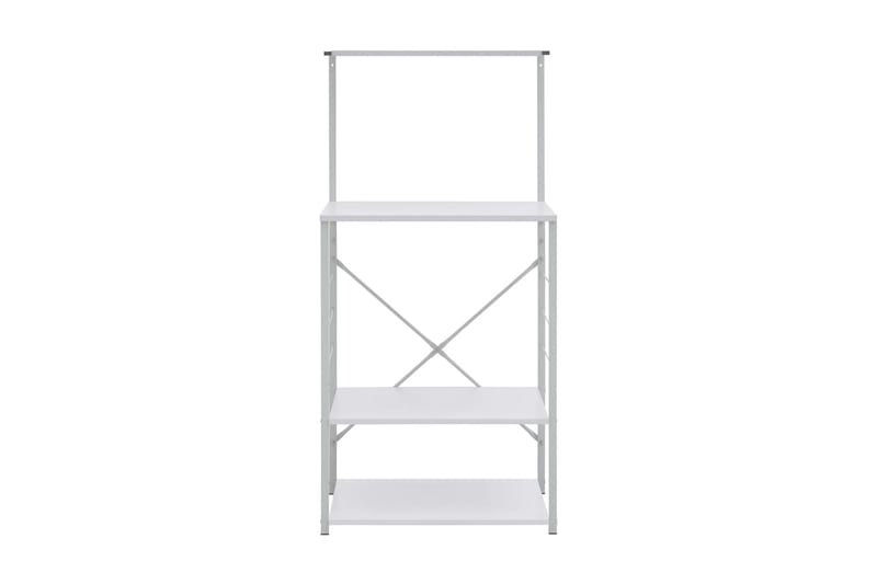 Hylla för mikrovågsugn vit 60x39,6x123 cm spånskiva - Vit - Förvaring - Skåp - Köksskåp