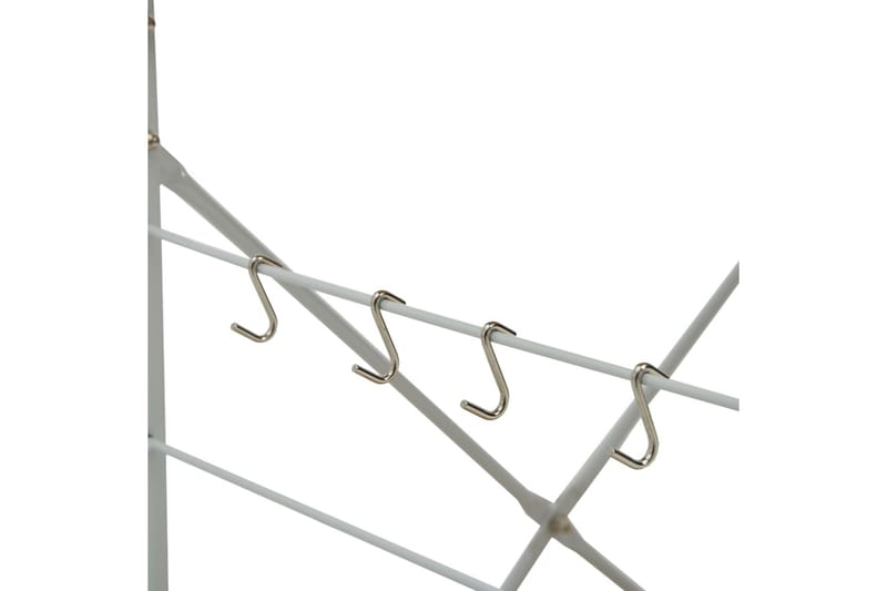 Hylla för mikrovågsugn vit & ek 60x39,6x79,5 cm spånskiva - Vit - Förvaring - Skåp - Köksskåp