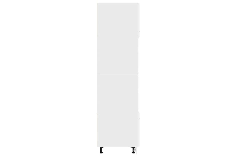 Köksskåp för mikrovågsugn vit 60x57x207 cm spånskiva - Vit - Förvaring - Skåp - Köksskåp