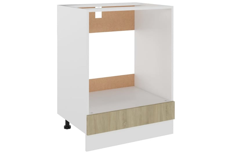 Köksskåp för ugn sonoma-ek 60x46x81,5 cm spånskiva - Brun - Förvaring - Skåp - Köksskåp