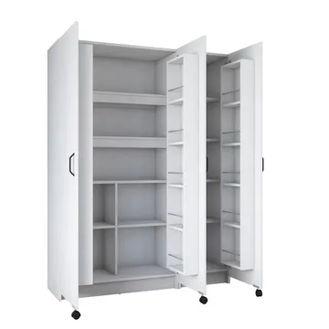 Mardal Förvaringsskåp 135x180x42 cm - Vit - Förvaring - Skåp - Köksskåp - Högskåp