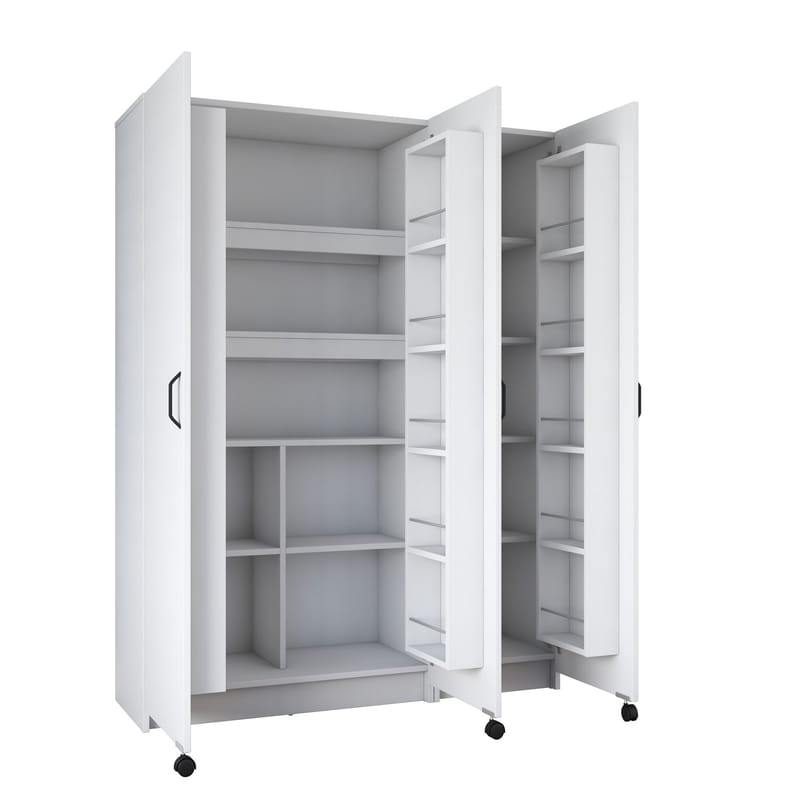 Mardal Förvaringsskåp 135x180x42 cm - Vit - Förvaring - Skåp - Köksskåp - Högskåp