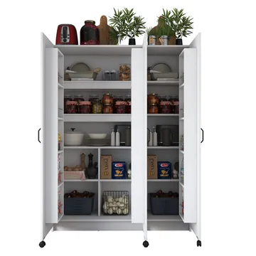 Mardal Förvaringsskåp 135x180x42 cm - Vit - Förvaring - Skåp - Köksskåp - Högskåp