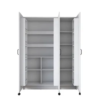 Mardal Förvaringsskåp 135x180x42 cm - Vit - Förvaring - Skåp - Köksskåp - Högskåp