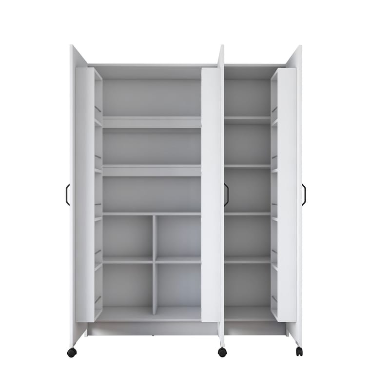 Mardal Förvaringsskåp 135x180x42 cm - Vit - Förvaring - Skåp - Köksskåp - Högskåp