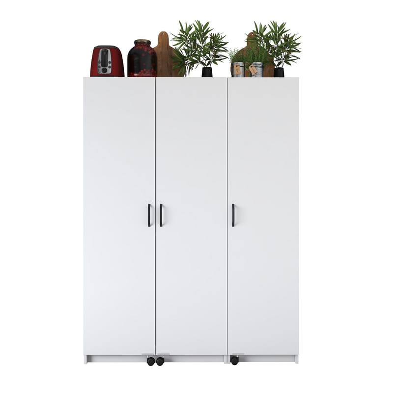 Mardal Förvaringsskåp 135x180x42 cm - Vit - Förvaring - Skåp - Köksskåp - Högskåp