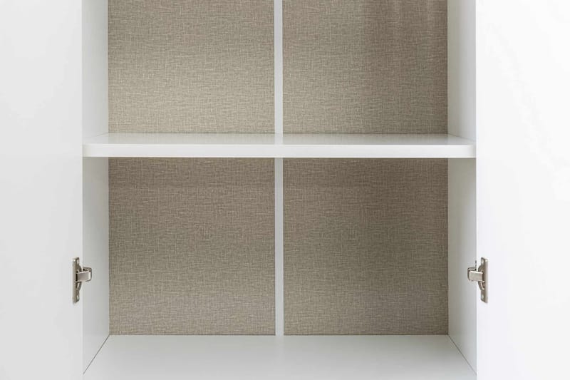 Olyros Förvaringsmöbel 127x190 cm - Vit - Förvaring - Skåp - Köksskåp - Högskåp