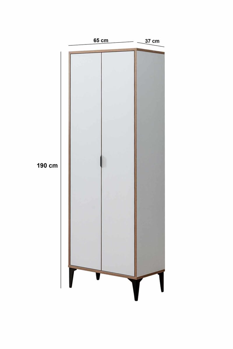 Olyros Garderob 65x190 cm - Vit - Förvaring - Skåp - Köksskåp - Högskåp