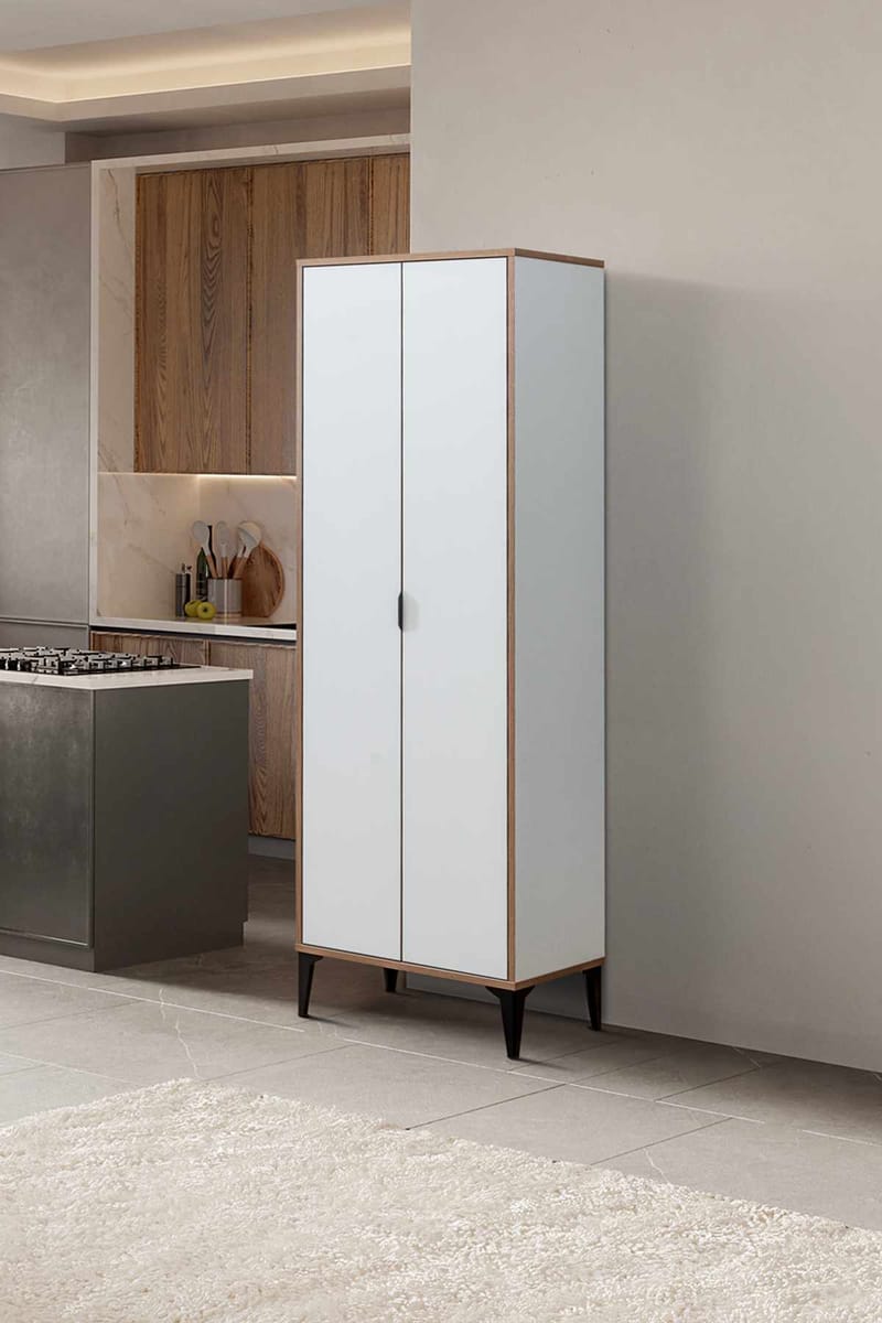 Olyros Garderob 65x190 cm - Vit - Förvaring - Skåp - Köksskåp - Högskåp