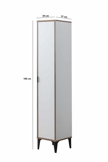 Olyros Högskåp 35x190 cm - Vit - Förvaring - Skåp - Köksskåp - Högskåp